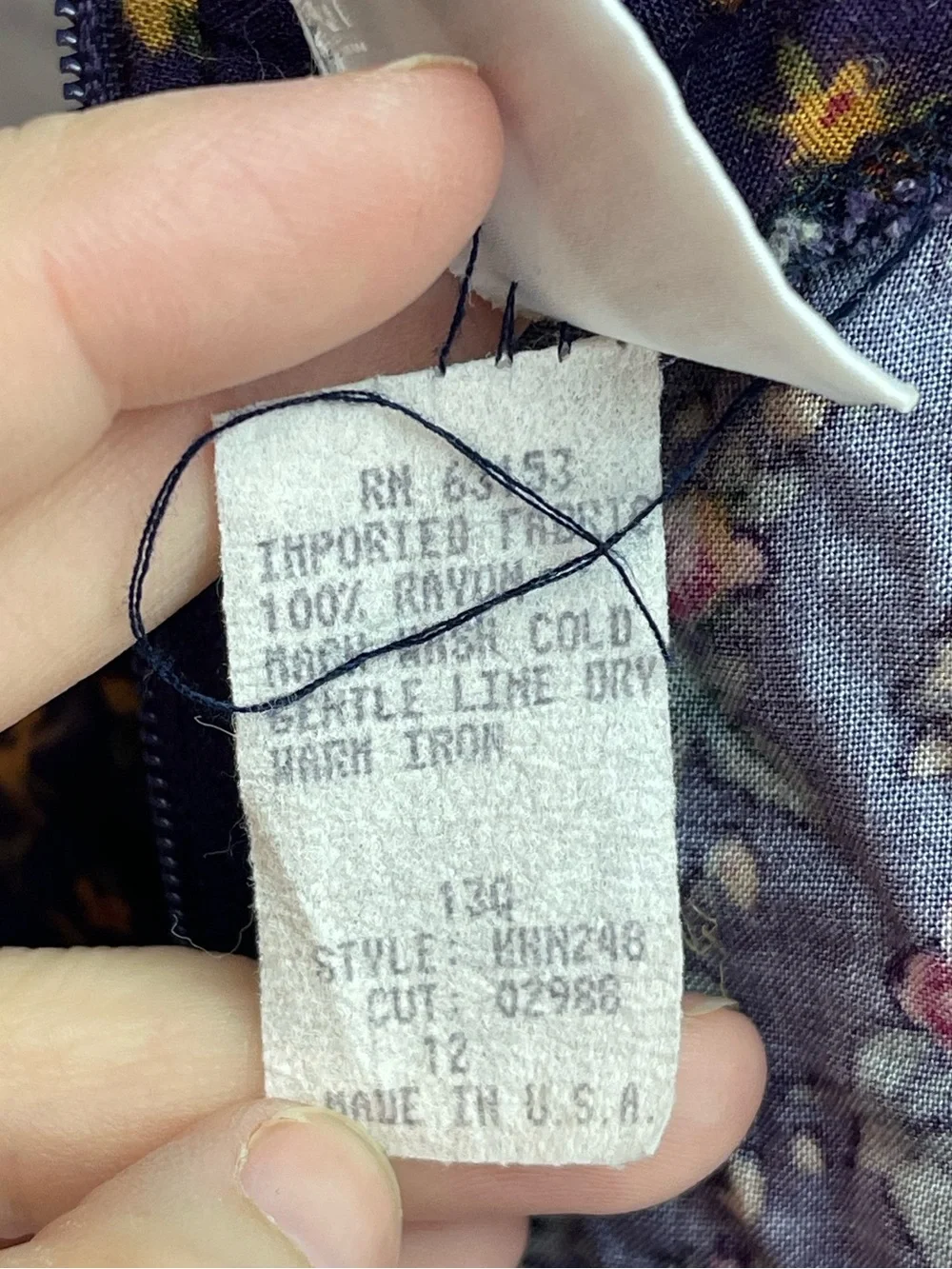 Rampage vintage 1990’s Y2K midi dress floral print size 12